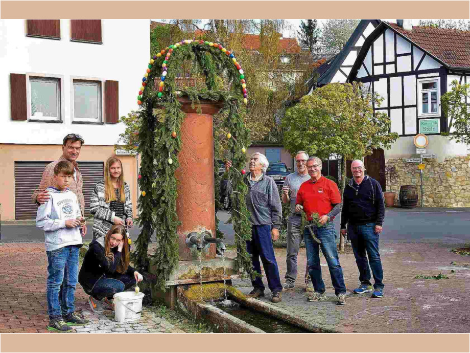 Historischer Dorfbrunnen und einstige Viehtränke in Karben