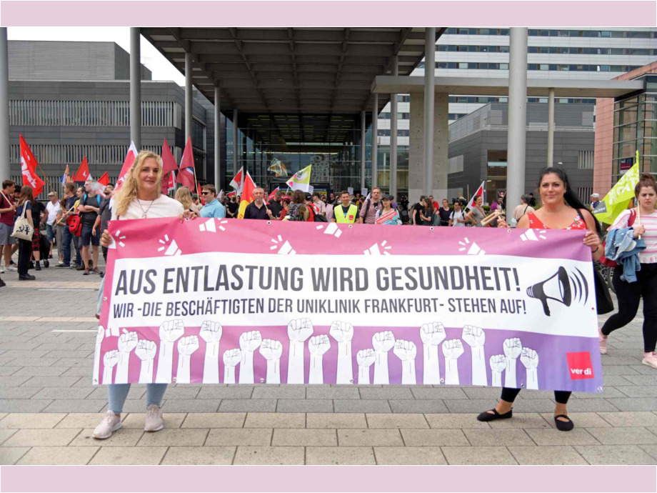 Demobeginn am Uniklinikum