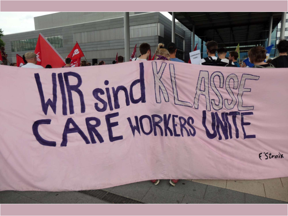 Kundgebung am Uniklinikum Frankfurt