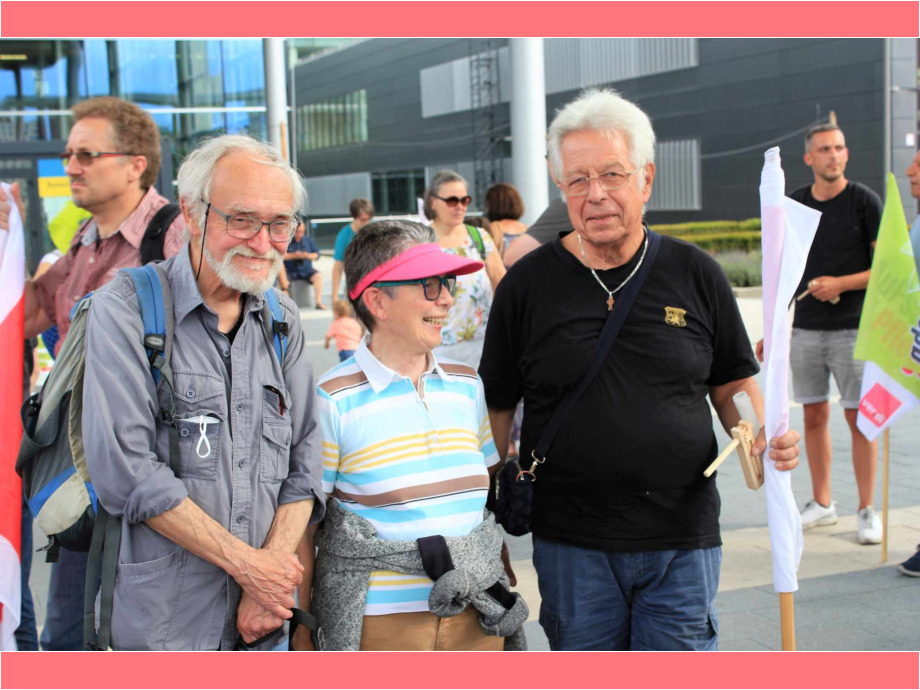 Kundgebung am Uniklinikum Frankfurt