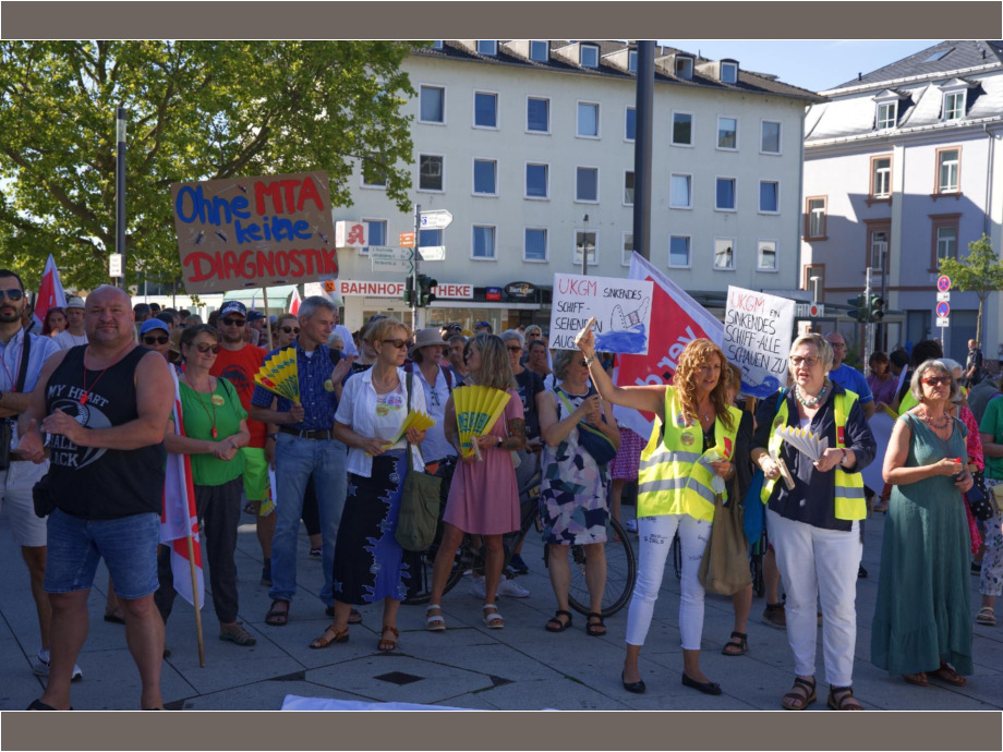 Protest gegen Stellenabbau