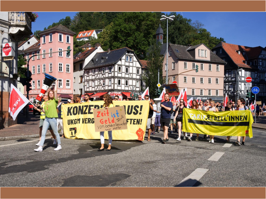 Protest gegen Stellenabbau
