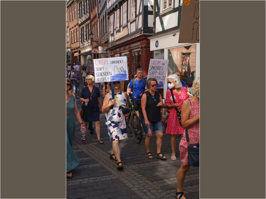 Protest gegen Stellenabbau