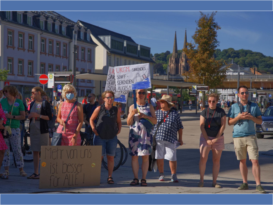 Protest gegen Stellenabbau