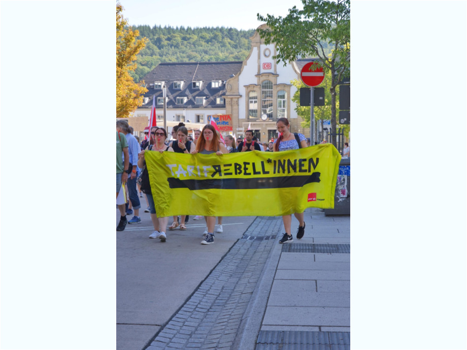 Protest gegen Stellenabbau