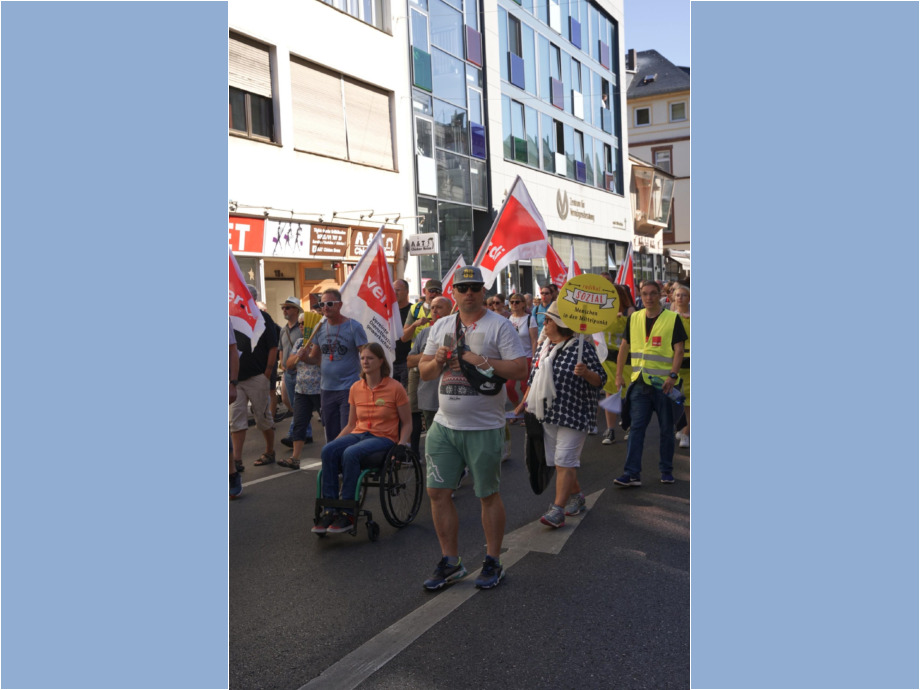 Protest gegen Stellenabbau