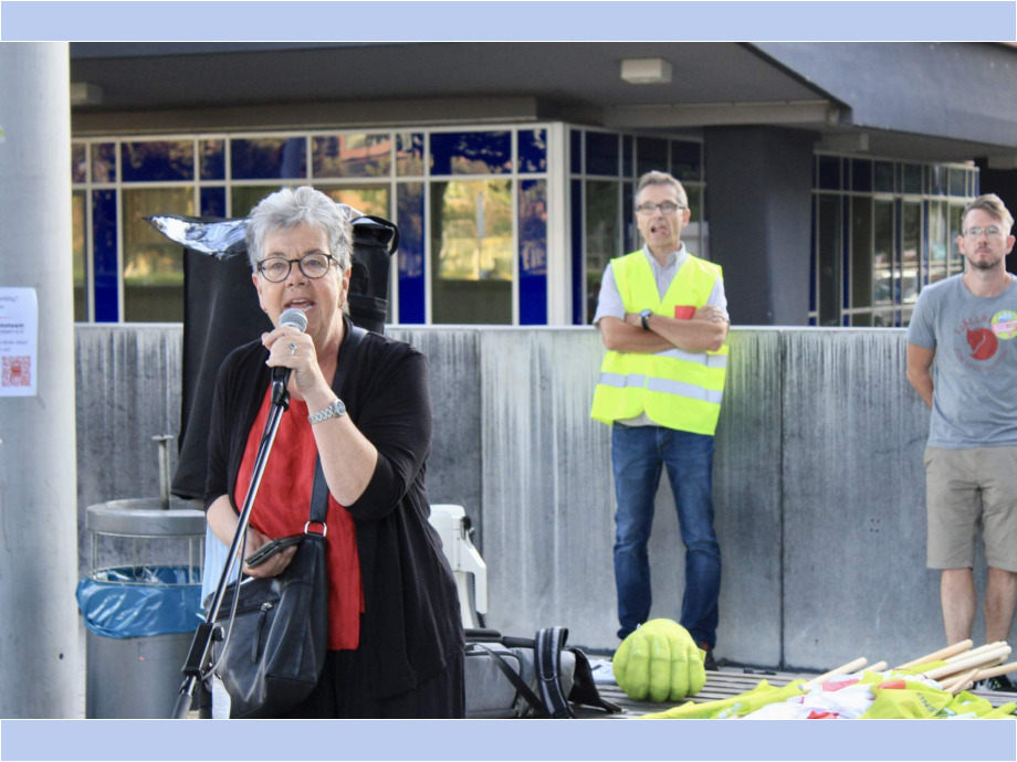 Auftaktkundgebung am Unklinikum Frankfurt Auftaktkundgebung am Unklinikum Frankfurt