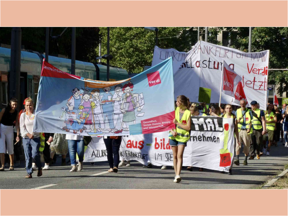 Demozug durch Frankfurt Demozug durch Frankfurt