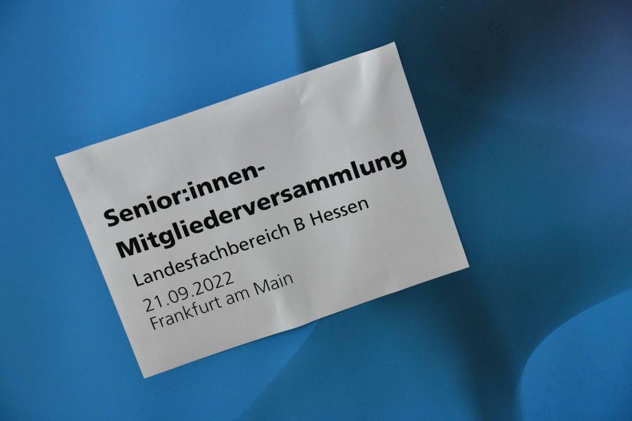 Verdi Mitgliederversammlung der SeniorInnen im Landesfachbereich B Verdi Mitgliederversammlung der SeniorInnen im Landesfachbereich B