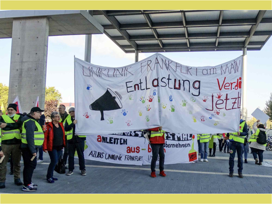 Warnstreik am Uniklinikum Frankfurt