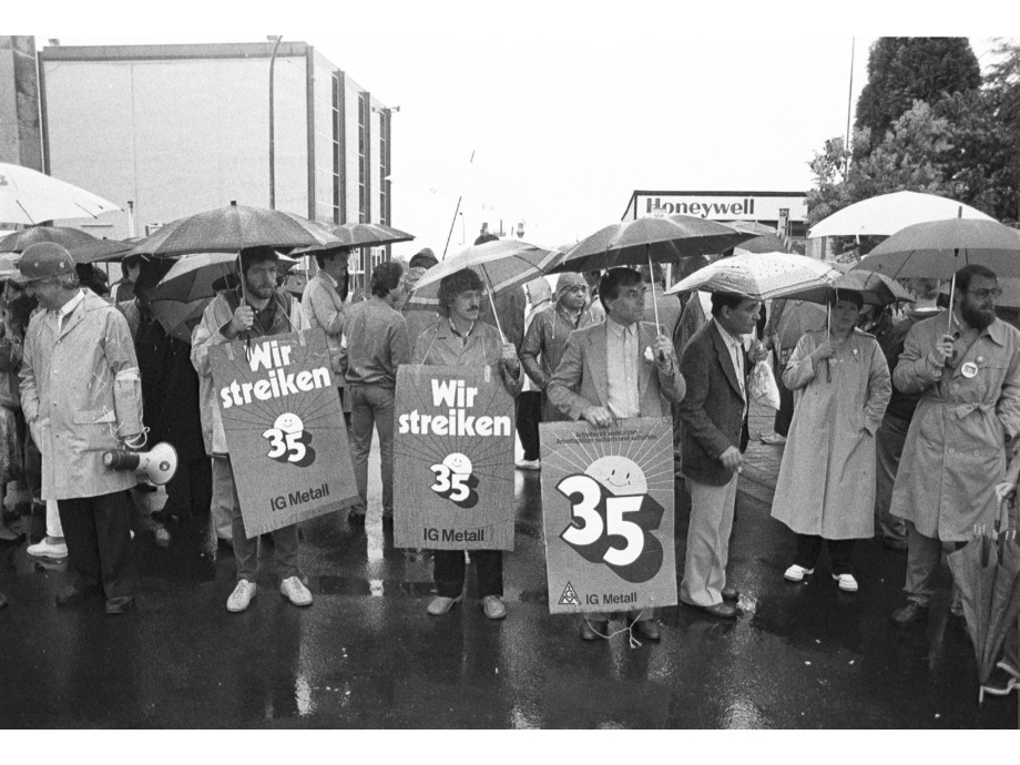 21.05.1984 Streikbeginn bei Honeywell in Maintal 21.05.1984 Streikbeginn bei Honeywell in Maintal