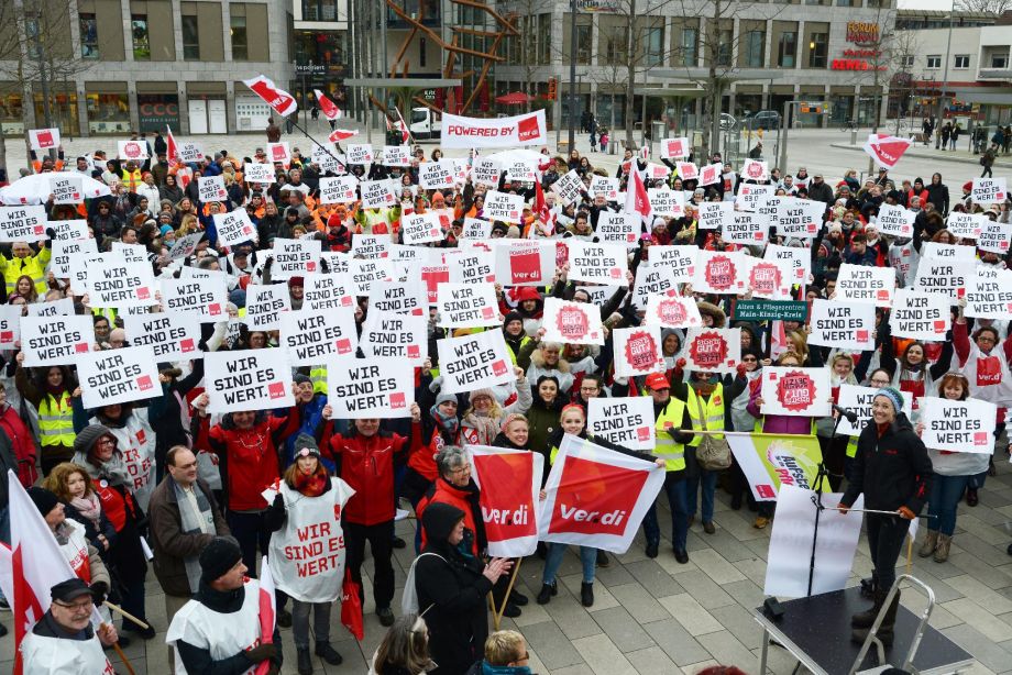 20.03.2018 Verdi Warnstreik in Hanau