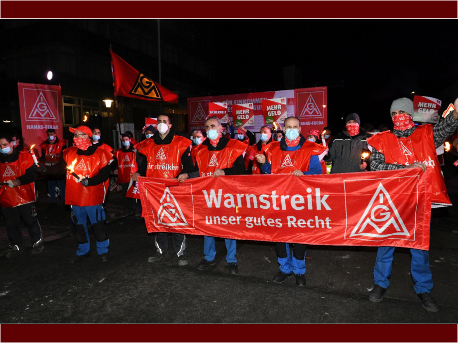 02.03.2012 IGM Warnstreik bei Norma um Mitternacht 02.03.2012 IGM Warnstreik bei Norma um Mitternacht