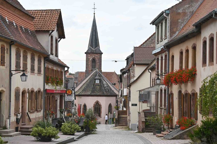 Blick in die Schlossstrasse vom Staedele Blick in die Schlossstrasse vom Staedele