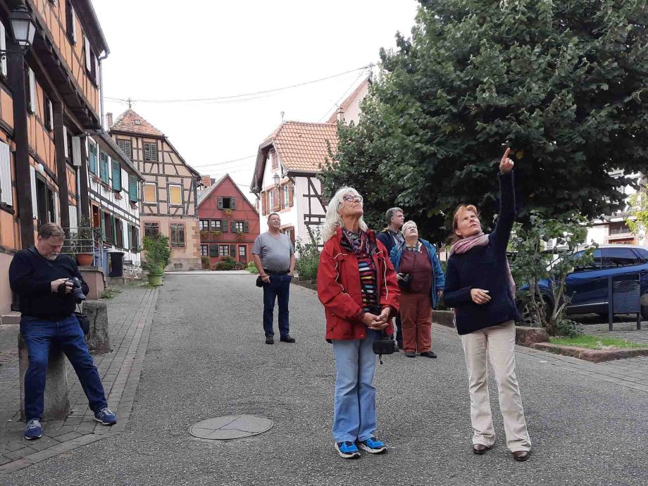 Laure Lickel führt uns fachkundig durch Bouxwiller Laure Lickel führt uns fachkundig durch Bouxwiller