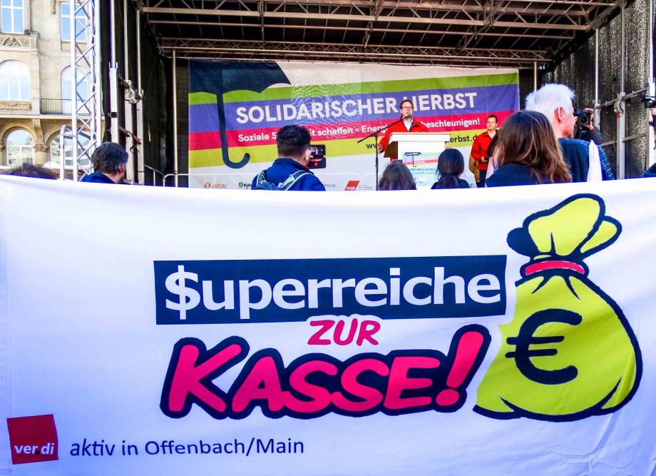 Solidarischer Herbst  "Soziale Sicherheit schaffen - Energiewende beschleunigen!" - Kundgebung und Demonstration am 22.10.2022