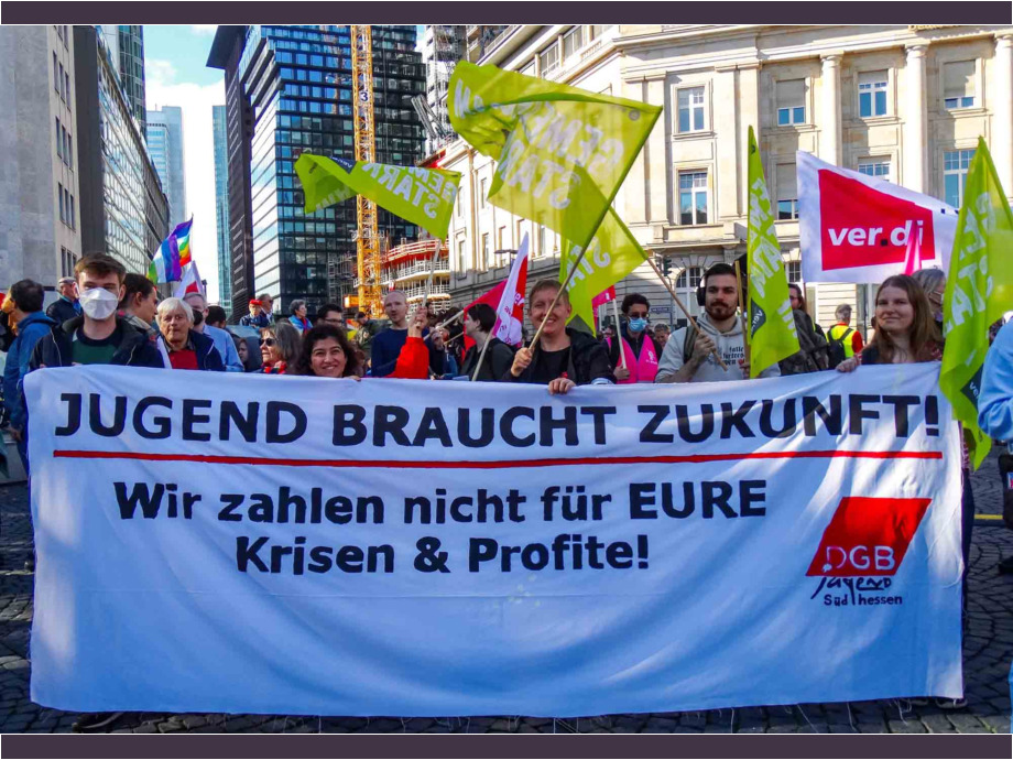 Solidarischer Herbst "Soziale Sicherheit schaffen - Energiewende beschleunigen!" - Kundgebung und Demonstration am 22.10.2022 in Frankfurt Solidarischer Herbst "Soziale Sicherheit schaffen - Energiewende beschleunigen!" - Kundgebung und Demonstration am 22.10.2022