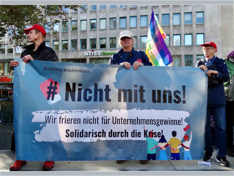 Solidarischer Herbst "Soziale Sicherheit schaffen - Energiewende beschleunigen!" - Kundgebung und Demonstration am 22.10.2022 in Frankfurt Solidarischer Herbst "Soziale Sicherheit schaffen - Energiewende beschleunigen!" - Kundgebung und Demonstration am 22.10.2022