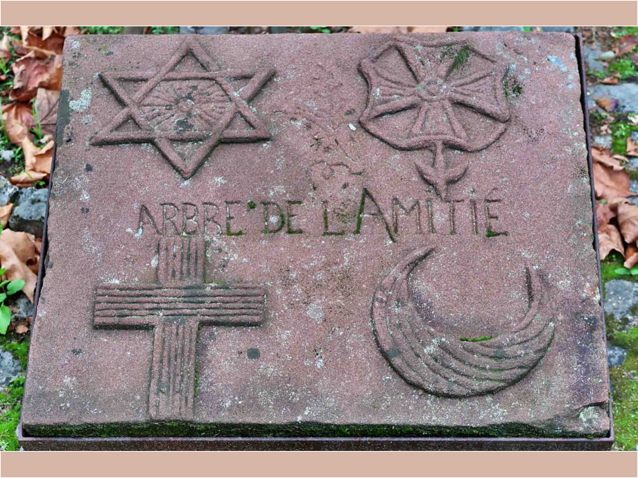 Gedenkstein am Baum der Freundschaft Gedenkstein am Baum der Freundschaft