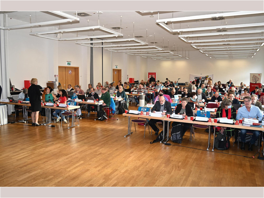 Delegiertenversammlung im Frankfurter Gewerkschaftshaus Delegiertenversammlung im Frankfurter Gewerkschaftshaus