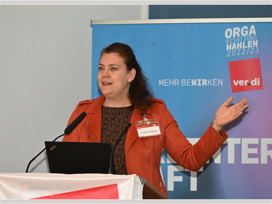 Referat von Dr. Johanna Wenckebach, wissenschaftliche Direktorin des Hugo Sinzheimer Instituts für Arbeits- und Sozialrecht Referat von Dr. Johanna Wenckebach, wissenschaftliche Direktorin des Hugo Sinzheimer Instituts für Arbeits- und Sozialrecht