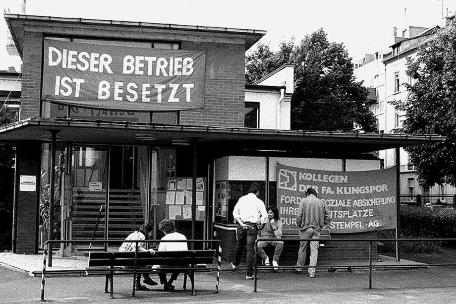 1985, Besetzung der Firma Klingspor 1985, Besetzung der Firma Klingspor
