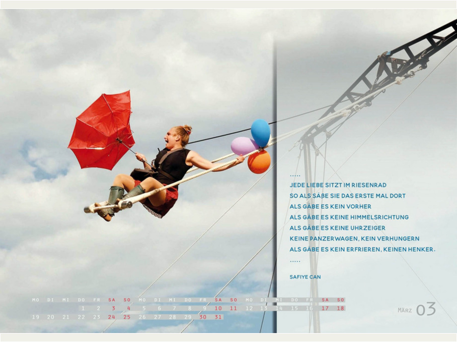 Kalenderblatt aus dem Lyrik-Kalender Kalenderblatt aus dem Lyrik-Kalender