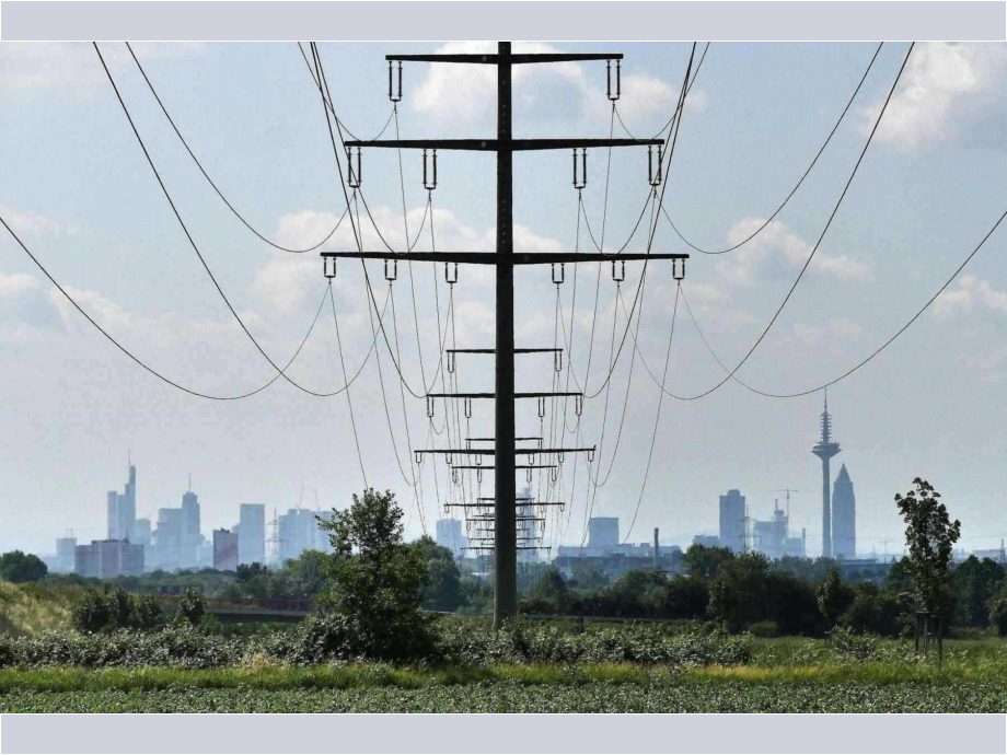 Elektrizität über das Land