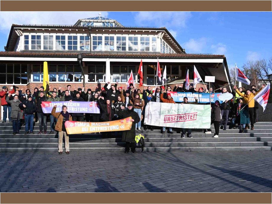 Uni Kassel: Zusammenstehen gegen Befristung