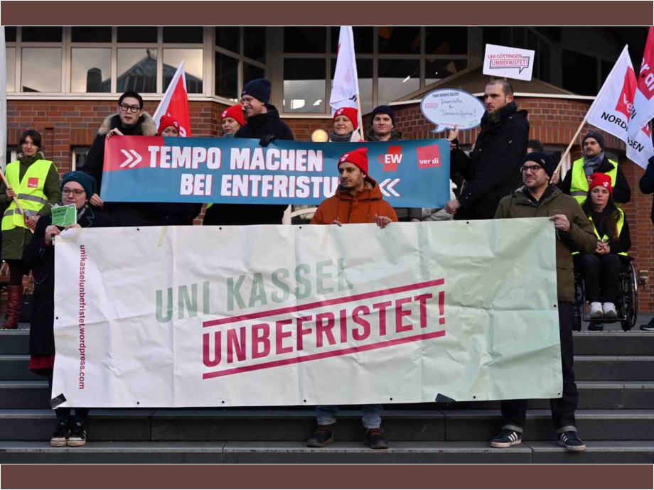 Uni Kassel: Tempo machen bei Entfristung