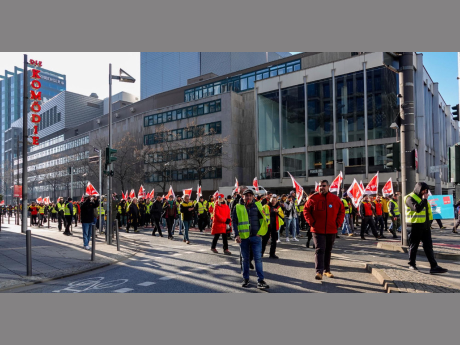 Demozug durch die Innenstadt