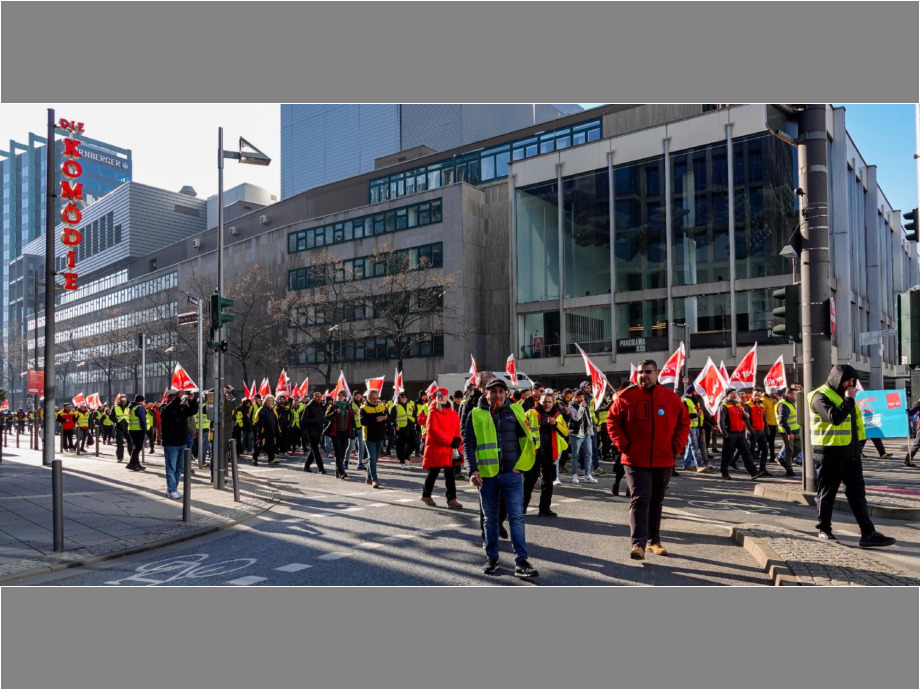 Demozug durch die Innenstadt