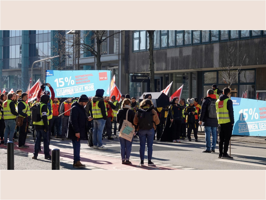 Demozug durch die Innenstadt