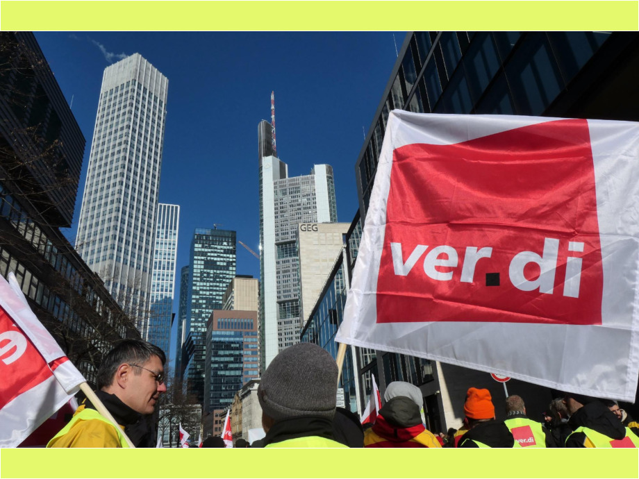 Demozug durch die Innenstadt