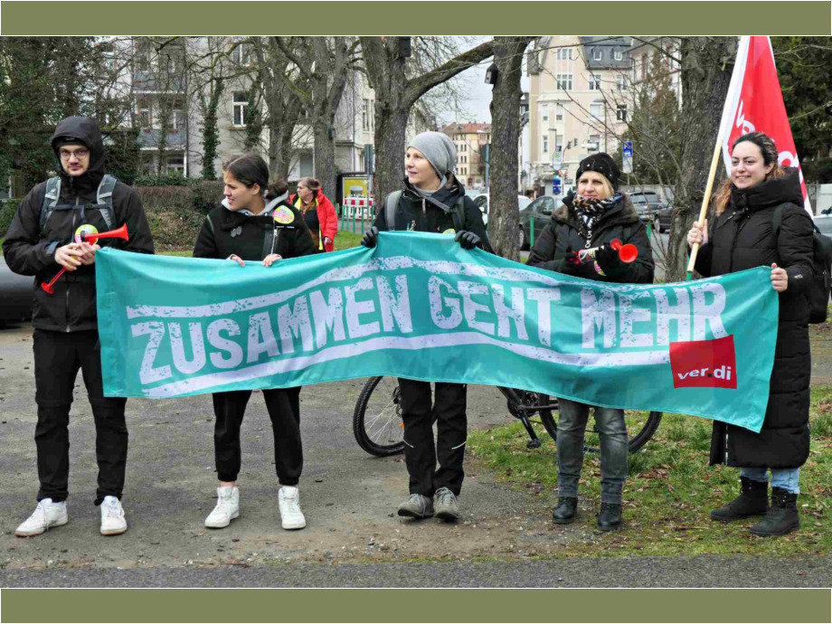 Wir sind bereit, für unsere Forderungen einzustehen!