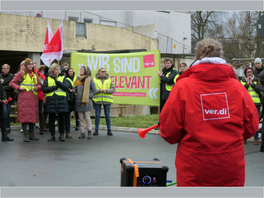 Kundgebung am Klinikum