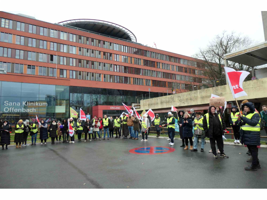 Kundgebung am Klinikum
