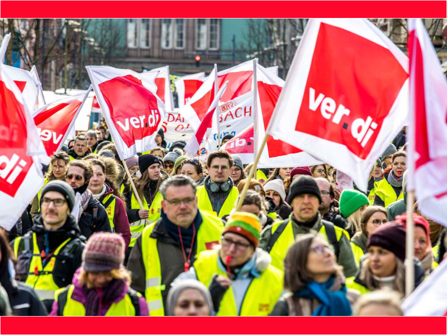 Demozug durch Offenbach