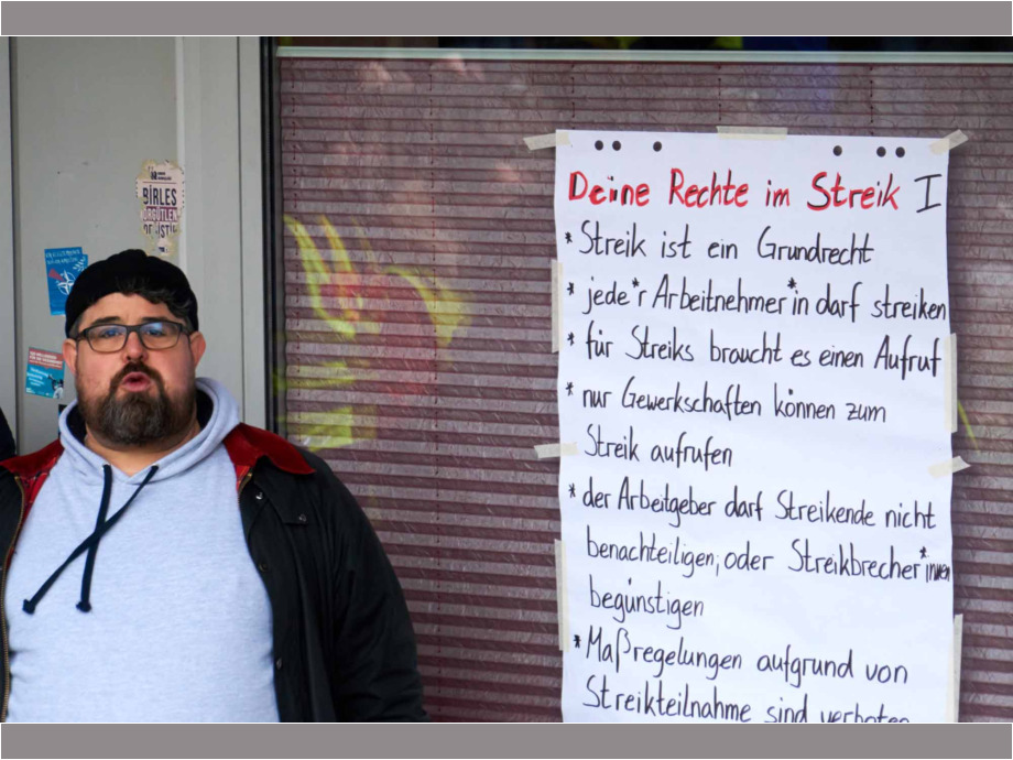 Streiflichter vom Warnstreik für die Tarifforderungen im Öffentlichen Dienst, hier in Frankfurt am Main Streiflichter vom Warnstreik für die Tarifforderungen im Öffentlichen Dienst, hier in Frankfurt am Main