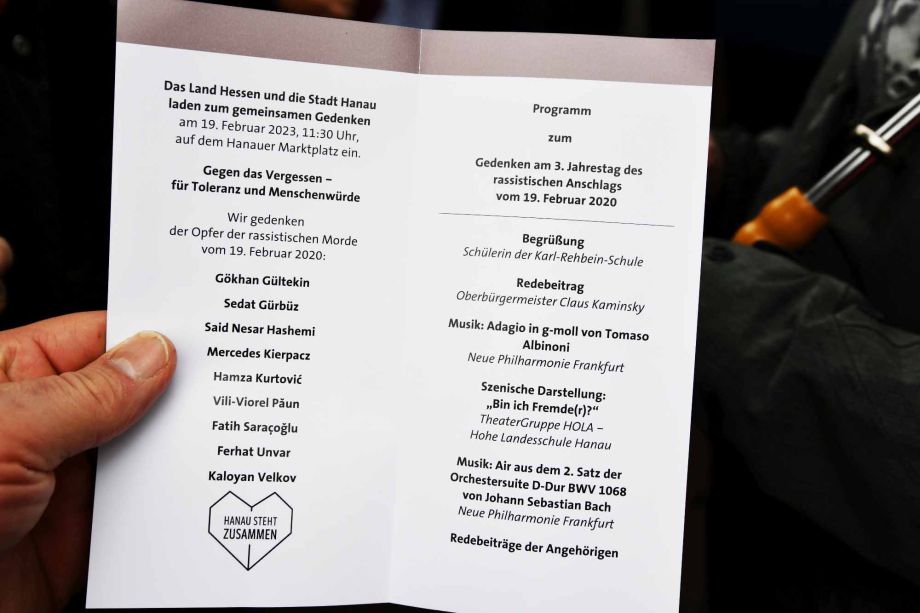 19. Februar - Hanau - Es gibt kein Vergessen - Gedenkveranstaltung 19. Februar - Hanau - Es gibt kein Vergessen - Gedenkveranstaltung