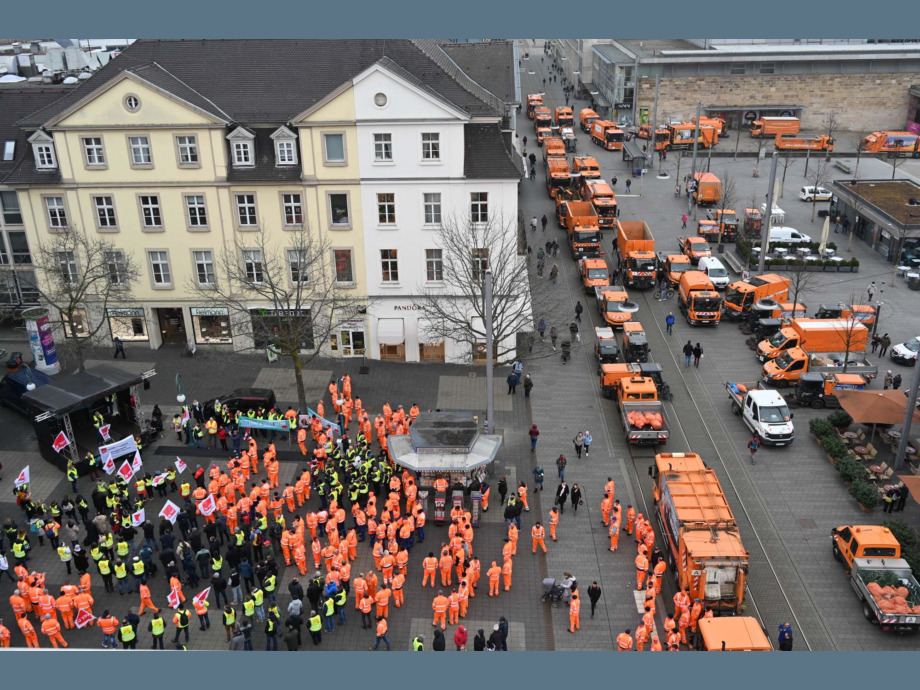 Warnstreik am 15. Februar 2023 in Kassel