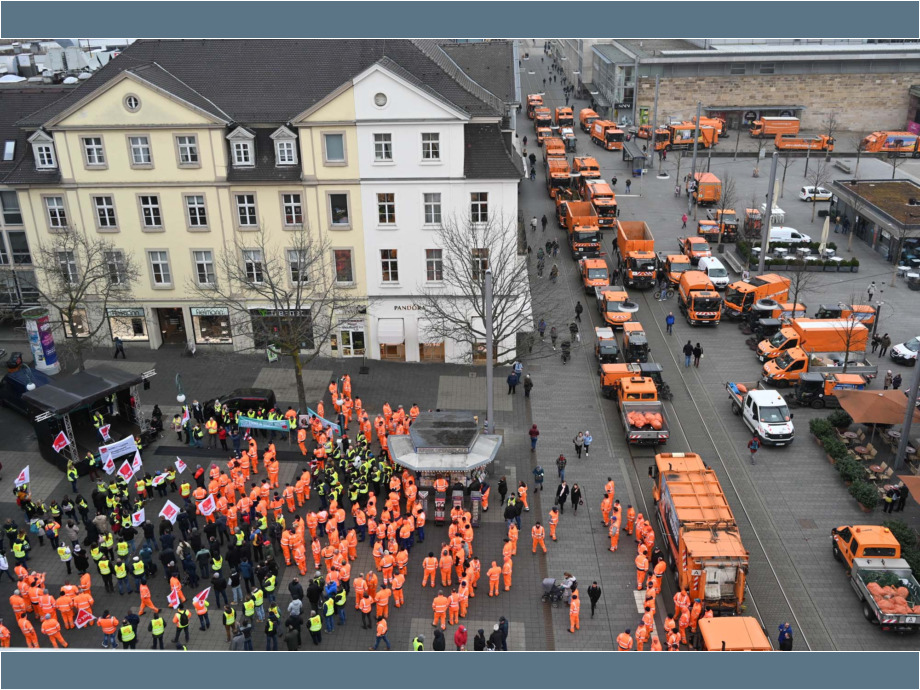 Warnstreik am 15. Februar 2023 in Kassel