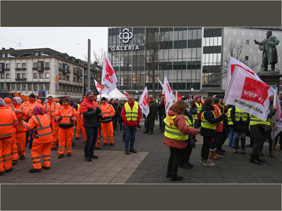 Warnstreik am 15. Februar 2023 in Kassel