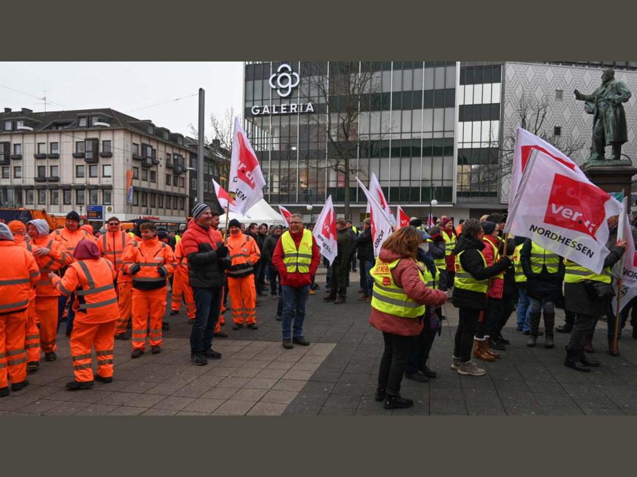 Warnstreik am 15. Februar 2023 in Kassel