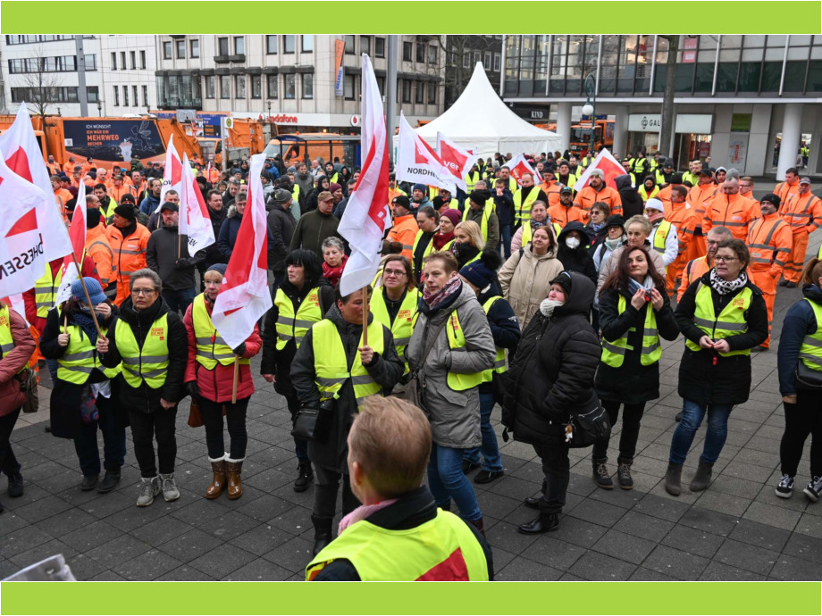 Warnstreik am 15. Februar 2023 in Kassel