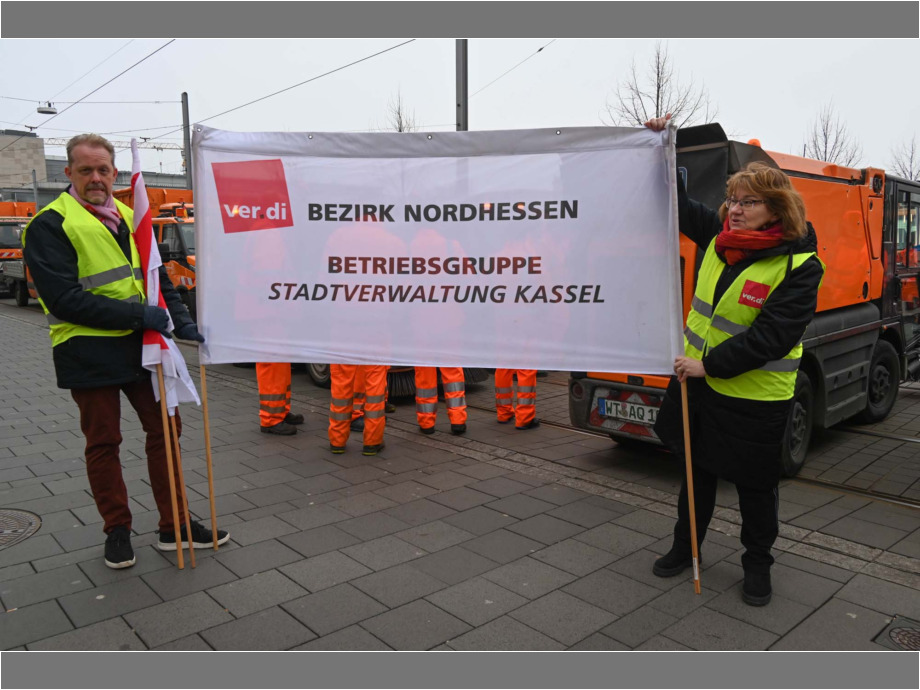 Warnstreik am 15. Februar 2023 in Kassel