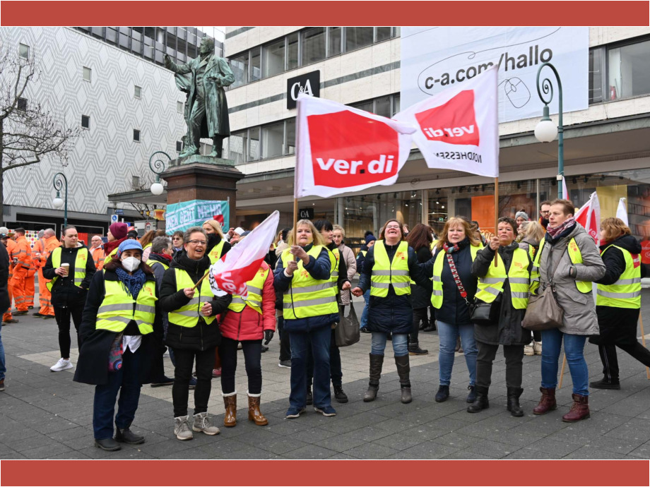 Warnstreik am 15. Februar 2023 in Kassel