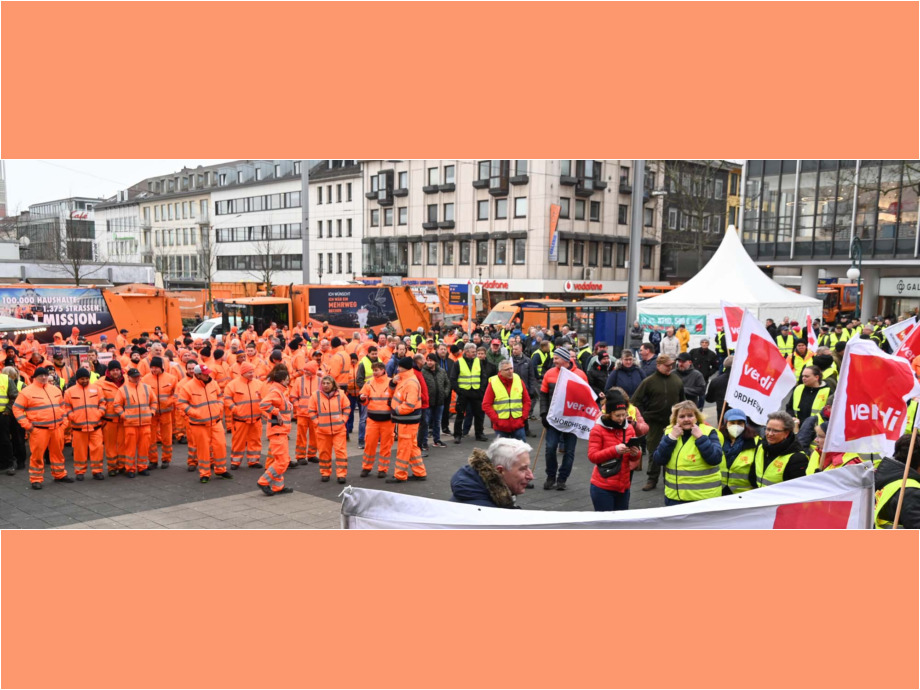 Warnstreik am 15. Februar 2023 in Kassel