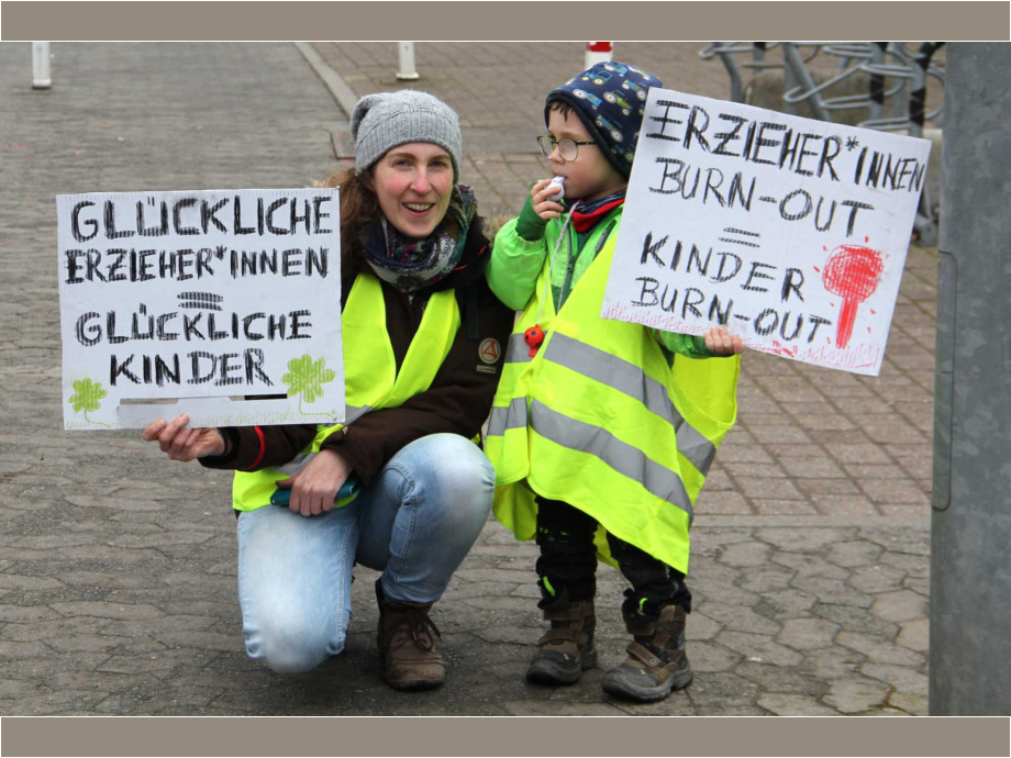 Darmstädter Beschäftigte unterstützen mit einem Warnstreik die Tarifkommission