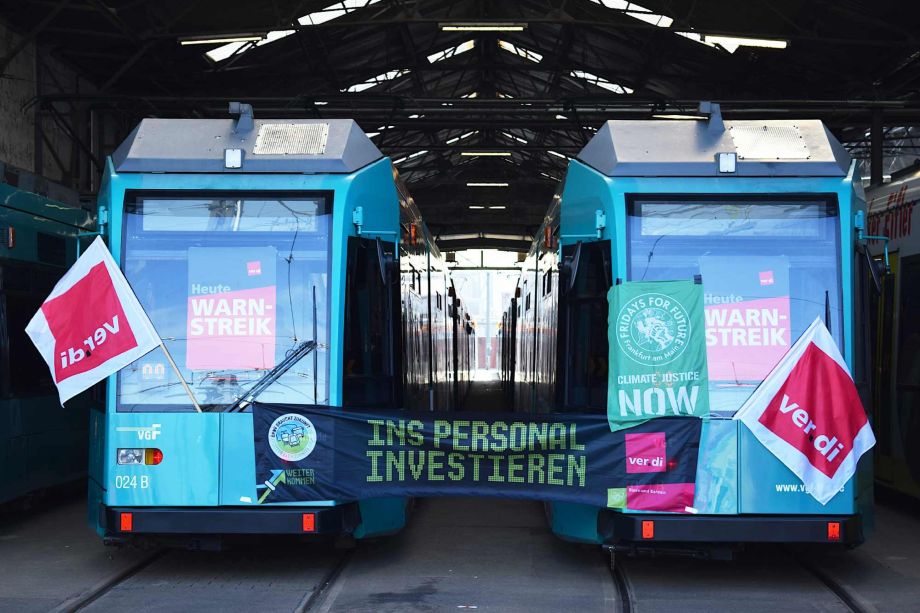 Warnstreik: die Bahnen bleiben im Depot Warnstreik: die Bahnen bleiben im Depot